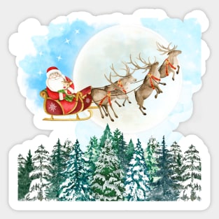 Santa’s Night to Ride Sticker